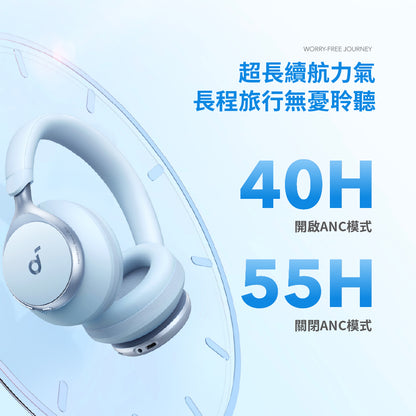 soundcore Space One 降噪藍牙耳罩式耳機
