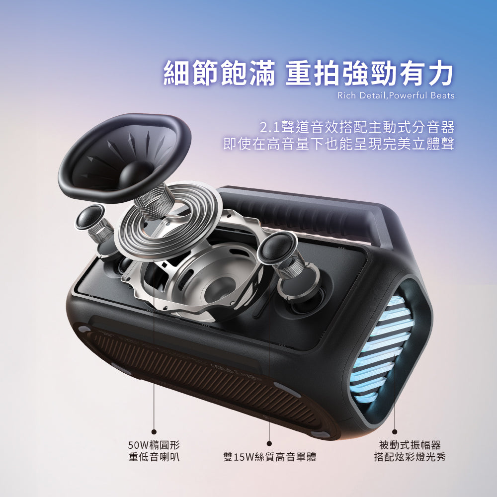 soundcore Boom 2 可攜式重低音防水藍牙喇叭