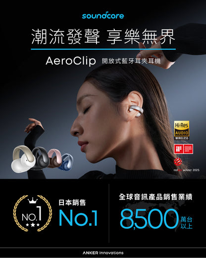 soundcore AeroClip 開放式藍牙耳夾耳機