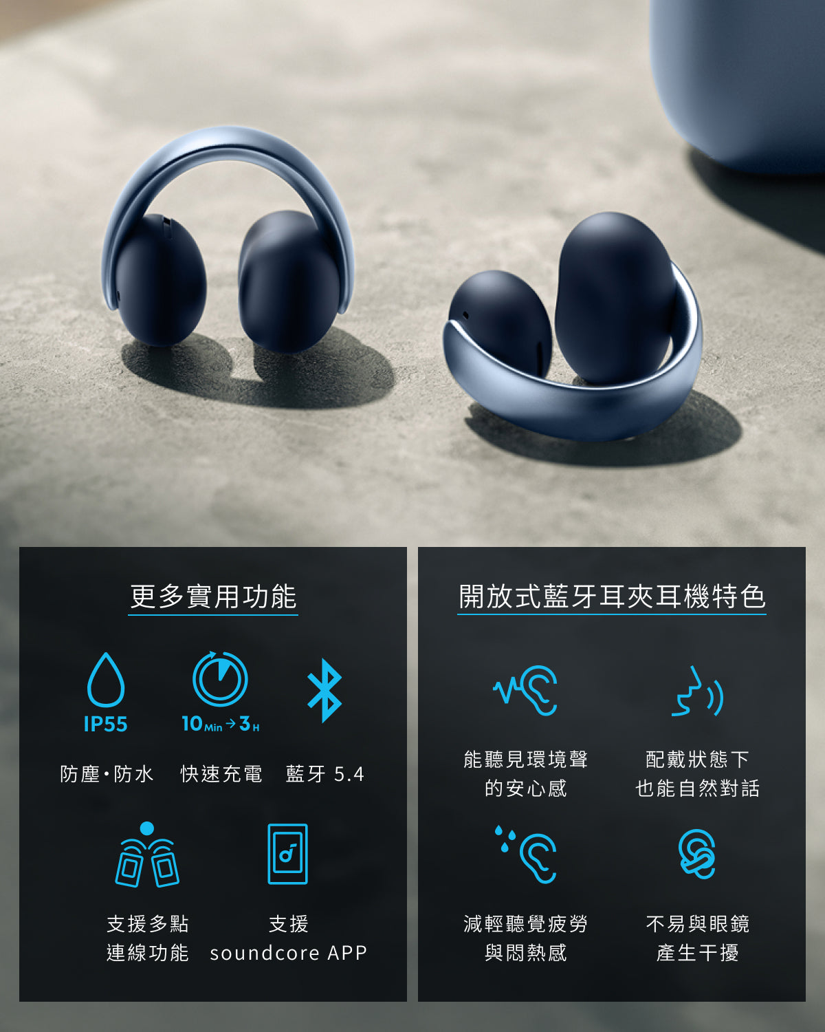 soundcore AeroClip 開放式藍牙耳夾耳機– soundcore 台灣