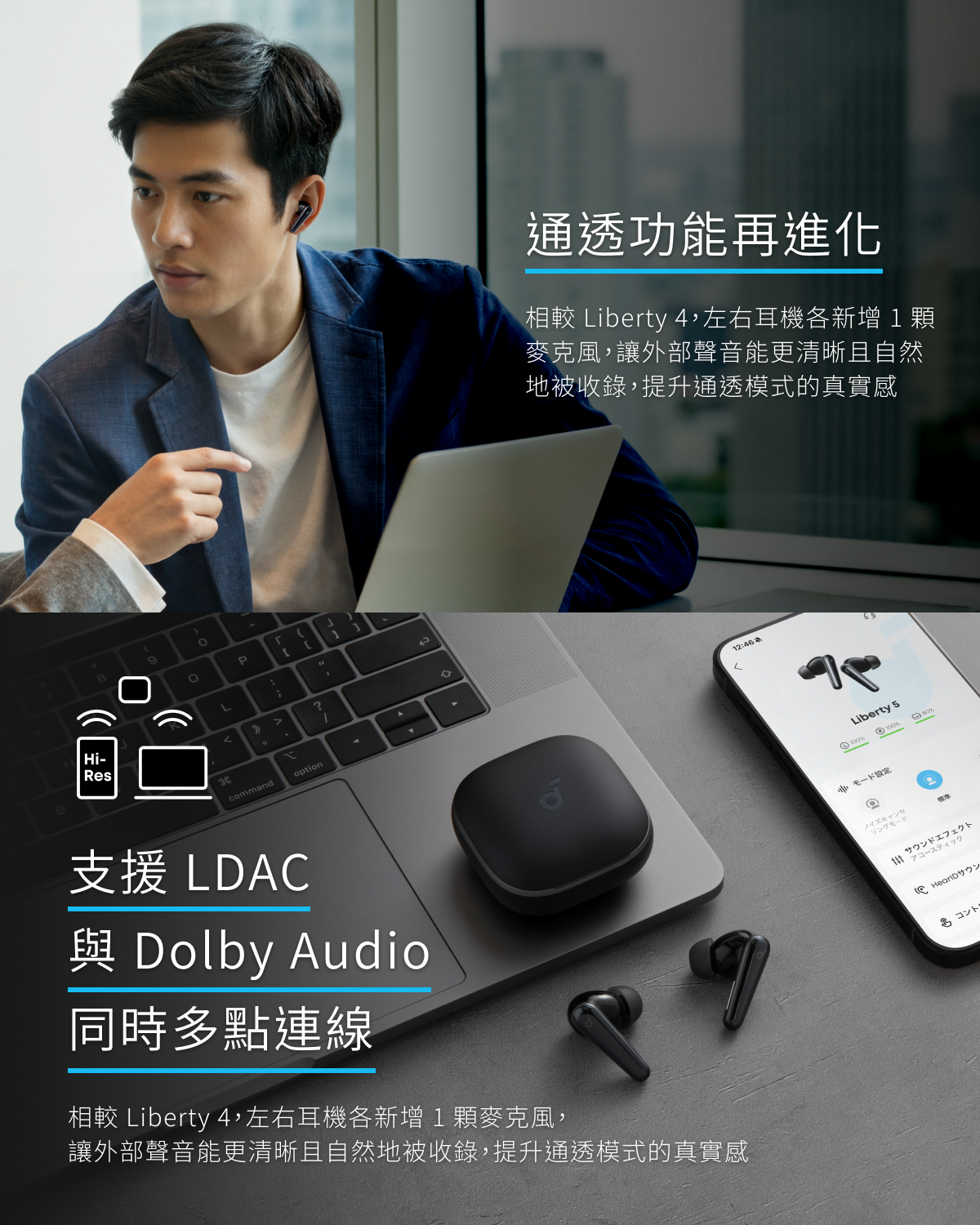 soundcore Liberty 5 降噪真無線藍牙耳機